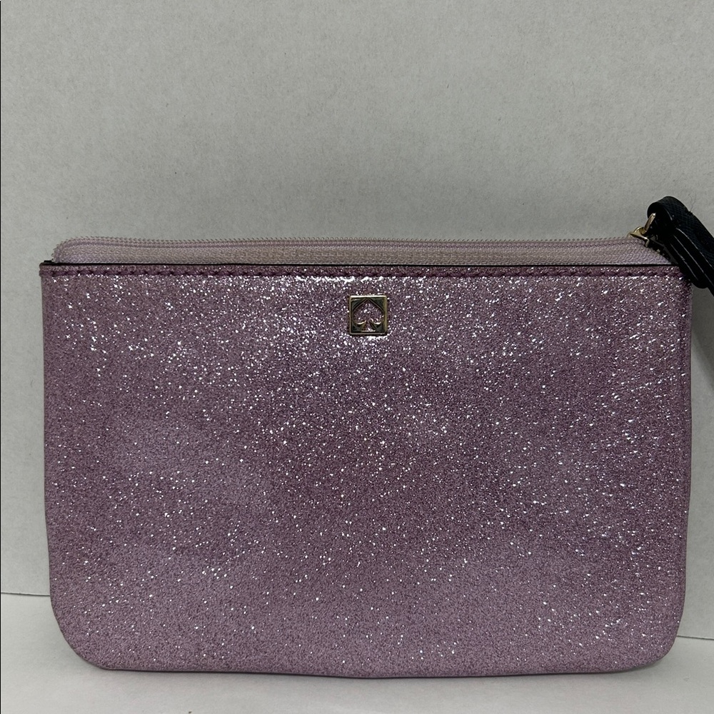 Kate Spade Glitter Zip Pouch - Purple - Picture 7 of 8